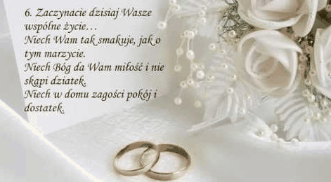 Zaczynacie dzisiaj wasze wspólne życie